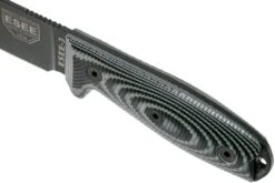 ESEE Model 3 Black Blade 3D Grey-Black G10 Couteau De Survie 3PMB-002 étui Noir + Clip De Poche -Esee Knives EE 3PMB 002 05 esee knives