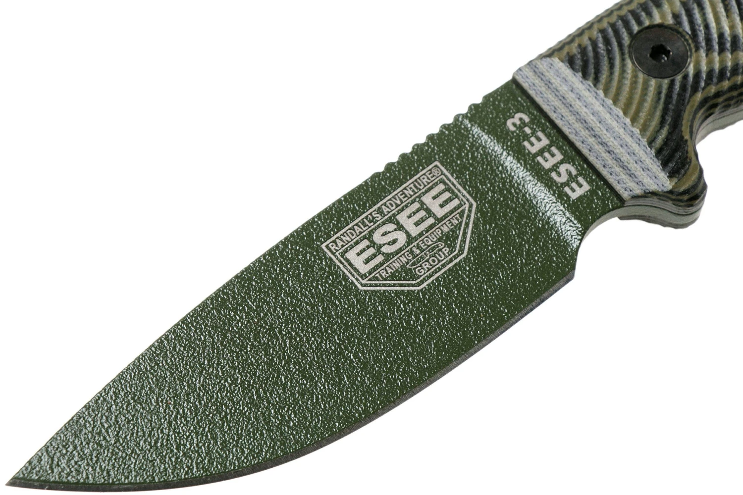 ESEE Model 3 OD Green Blade 3D OD Green-Black G10 Couteau De Survie 3PMOD-003 étui Noir + Clip De Poche 5 ESEE Model 3 OD Green Blade 3D OD Green-Black G10 Couteau De Survie 3PMOD-003 étui Noir + Clip De Poche – Image 3