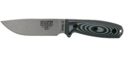 ESEE Model 4 Plain Edge S35VN, Grey Black G10 3D Handle 4P35V-002 Avec étui + Clip