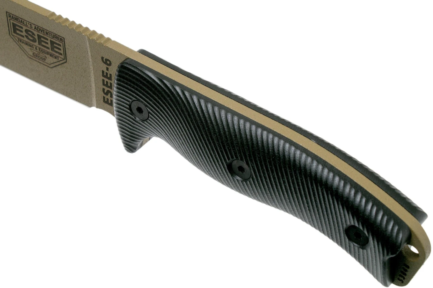 ESEE Model 6 Dark Earth Blade 3D Black G10 Couteau De Survie 6PDE-001 étui Noir + Clip Plat 7 ESEE Model 6 Dark Earth Blade 3D Black G10 Couteau De Survie 6PDE-001 étui Noir + Clip Plat – Image 5