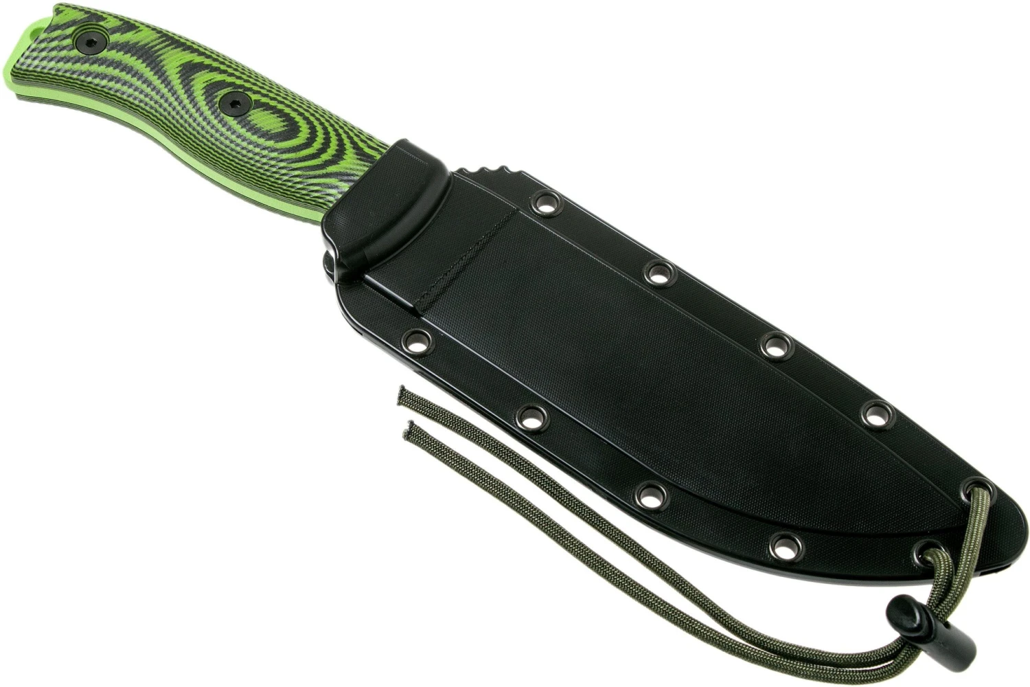 ESEE Model 6 Venom Green Blade 3D Neon Green-Black G10 Couteau De Survie 6PVG-007 étui Noir + Clip Plat 8 ESEE Model 6 Venom Green Blade 3D Neon Green-Black G10 Couteau De Survie 6PVG-007 étui Noir + Clip Plat – Image 6