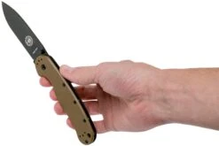 ESEE Avispa Couteau De Poche, Black D2 Blade, Coyote Brown Handle BRK1302CBB -Esee Knives EE AVISPA CB B D2 08 esee knives