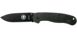 ESEE Avispa Couteau De Poche, Black D2 Blade, Carbonfiber Handle BRK1302CFB
