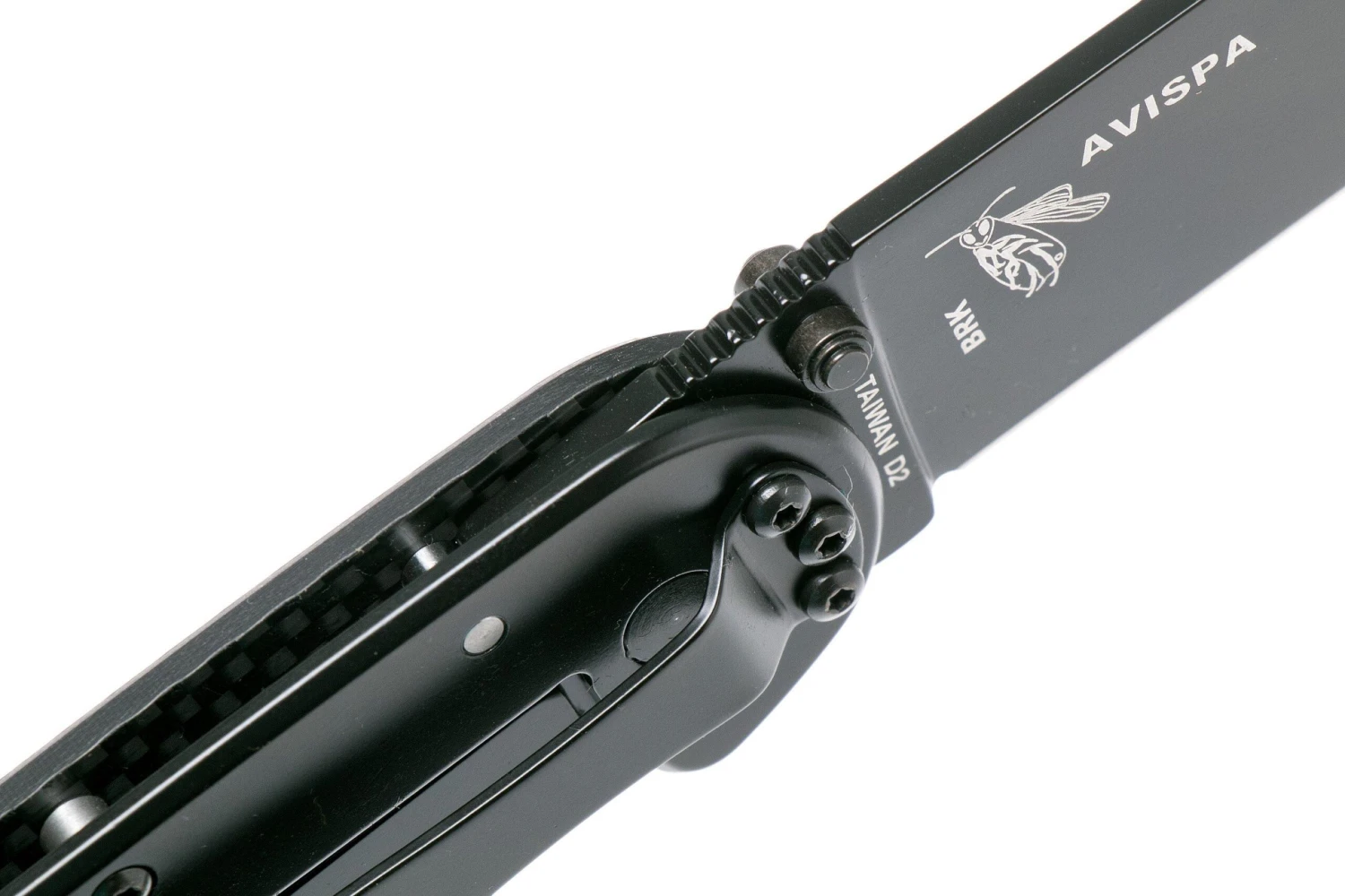 ESEE Avispa Couteau De Poche, Black D2 Blade, Carbonfiber Handle BRK1302CFB 8 ESEE Avispa Couteau De Poche, Black D2 Blade, Carbonfiber Handle BRK1302CFB – Image 6