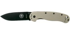 ESEE Avispa Couteau De Poche, Black D2 Blade, Desert Tan Handle BRK1302DTB