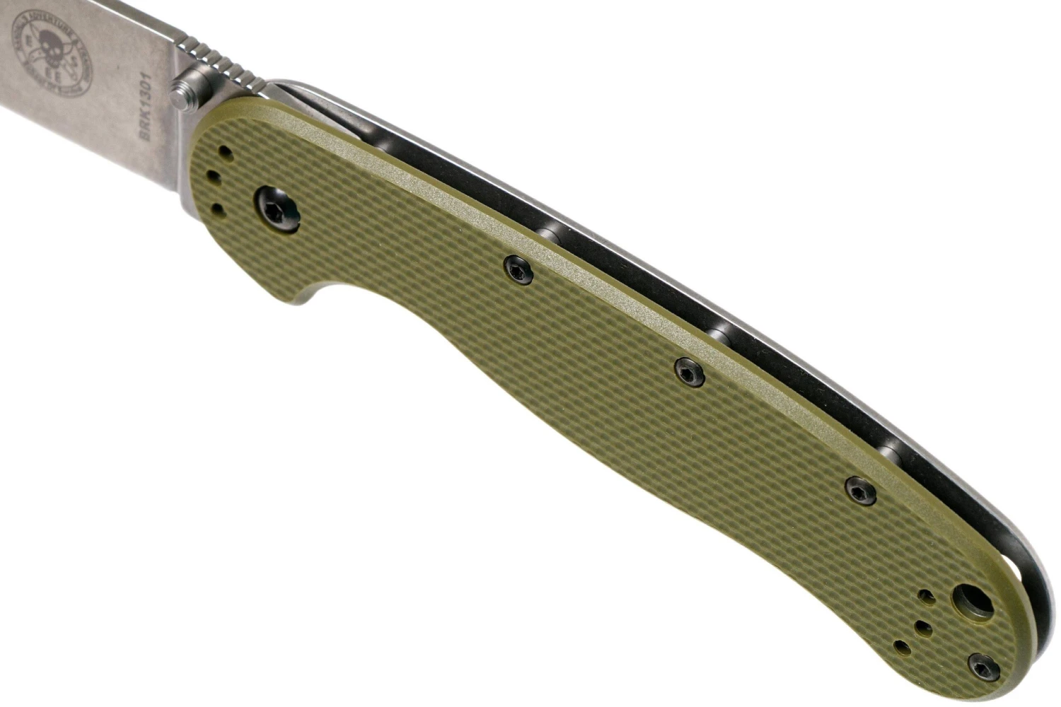 ESEE Avispa Couteau De Poche, Stonewashed D2 Blade, OD Green Handle BRK1302OD 9 ESEE Avispa Couteau De Poche, Stonewashed D2 Blade, OD Green Handle BRK1302OD – Image 7