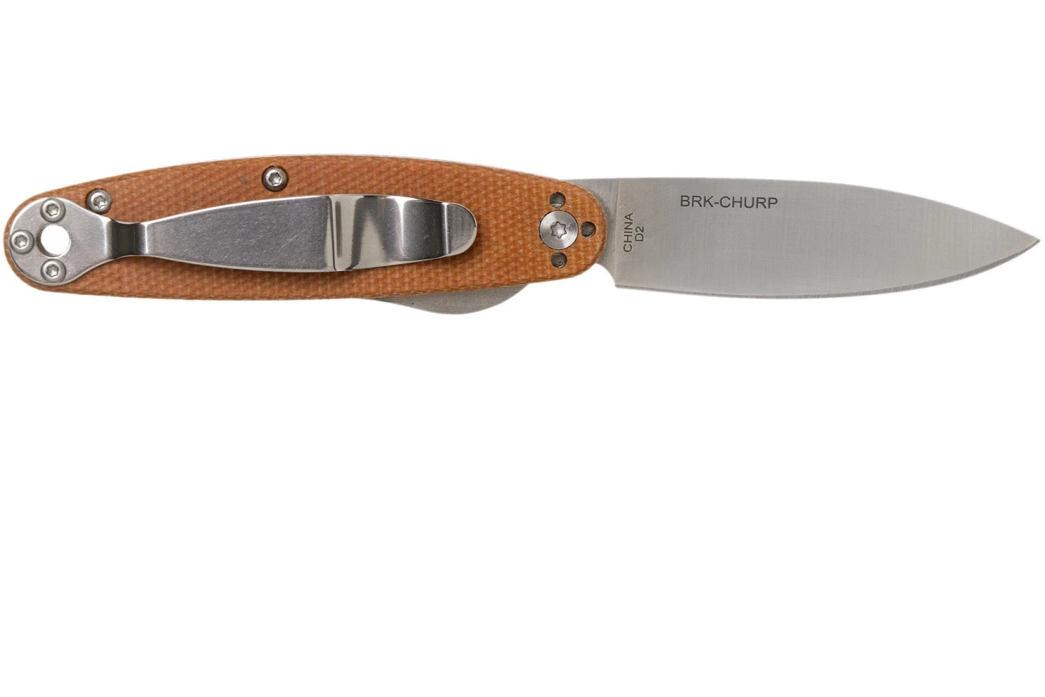 ESEE Churp EE-CH-02 D2, Brown Micarta Couteau De Poche 4 ESEE Churp EE-CH-02 D2, Brown Micarta Couteau De Poche – Image 2