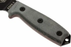 ESEE Model 3 Black Blade, Grey Handle 3P-MB-B Avec étui + Clip Et MOLLE-back -Esee Knives EE ESEE 3P MB B 03 esee knives model 3 ee esee 3p mb b d3