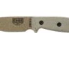 ESEE Model 3 Dark Earth Blade, Grey Handle 3P-MB-DE Avec étui + Clip Et MOLLE-back