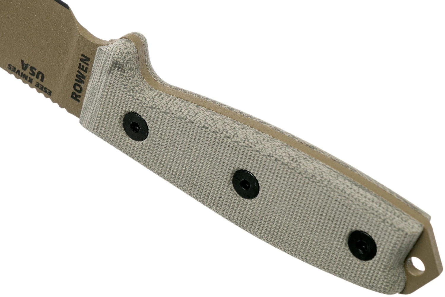 ESEE Model 3 Dark Earth Blade, Grey Handle 3P-MB-DE Avec étui + Clip Et MOLLE-back 6 ESEE Model 3 Dark Earth Blade, Grey Handle 3P-MB-DE Avec étui + Clip Et MOLLE-back – Image 4