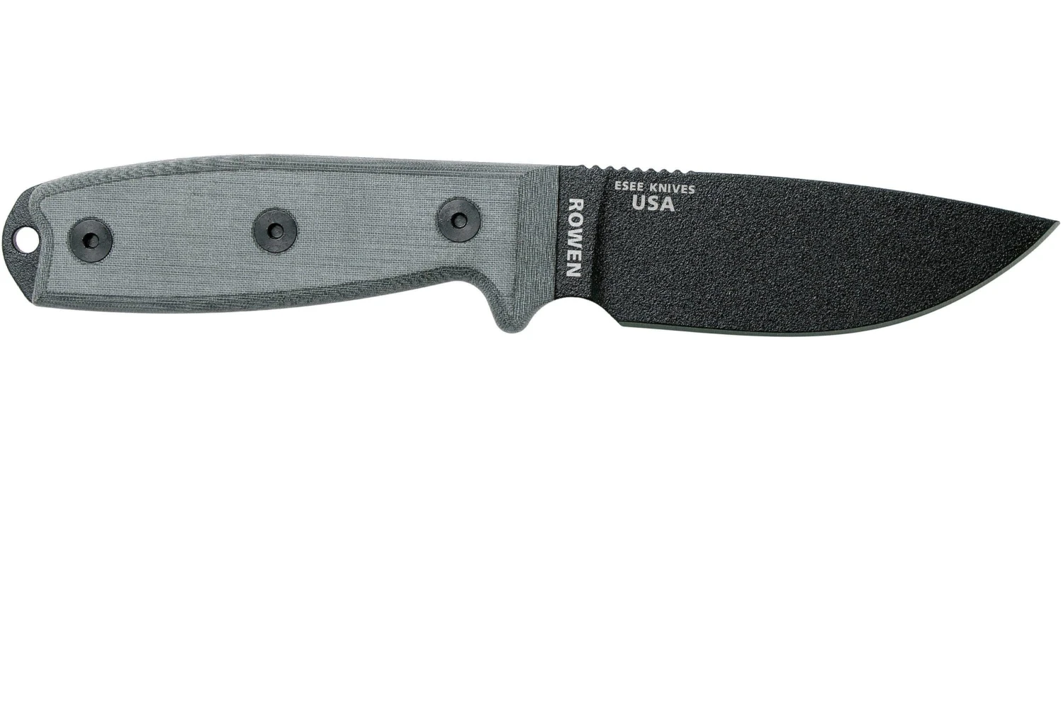 ESEE Model 3 Modified Pommel Black Blade, Grey Handle 3PM Avec Gaine + Clip 4 ESEE Model 3 Modified Pommel Black Blade, Grey Handle 3PM Avec Gaine + Clip – Image 2