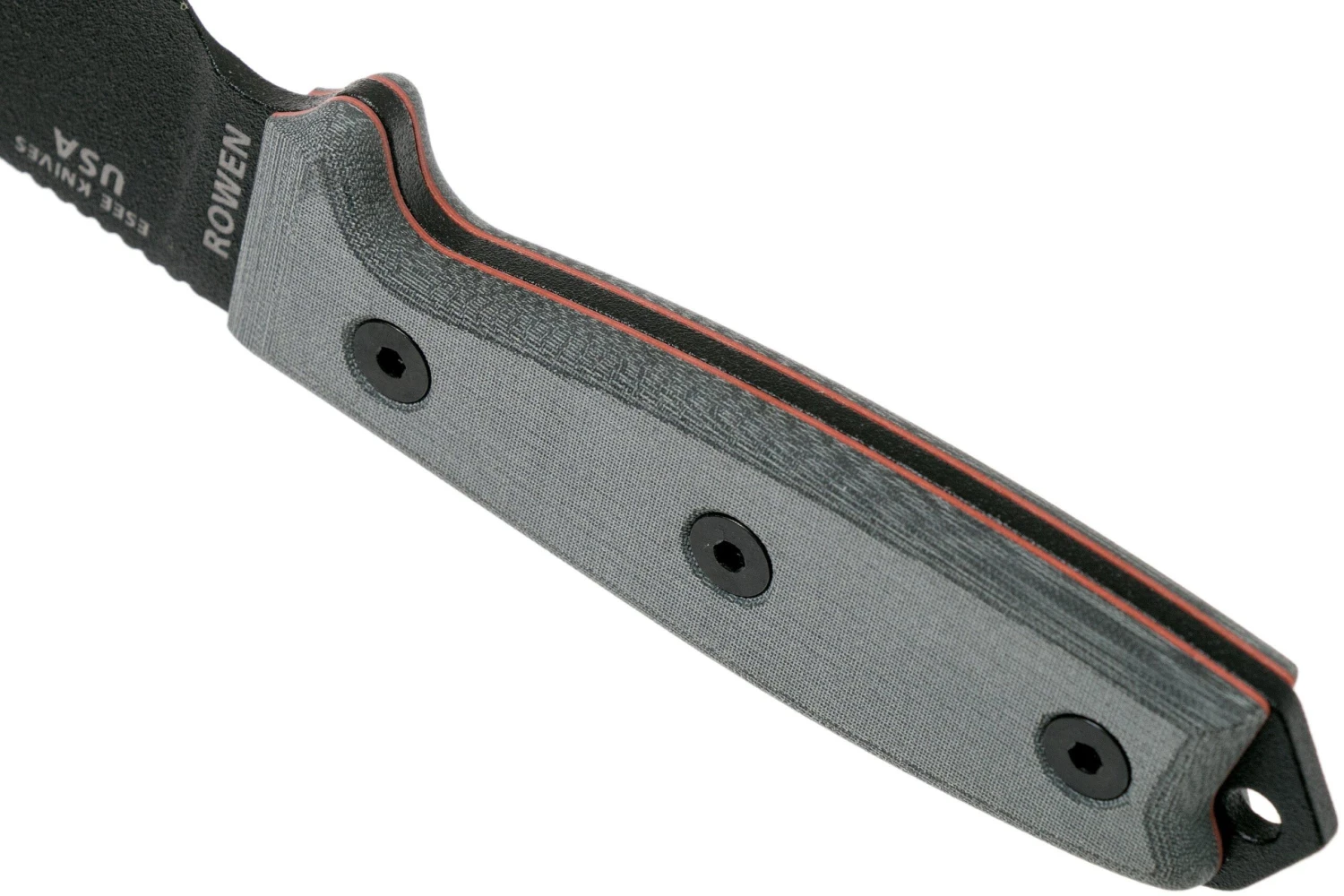 ESEE Model 3 Serrated, Grey Handle 3S Avec étui + Clip 6 ESEE Model 3 Serrated, Grey Handle 3S Avec étui + Clip – Image 4