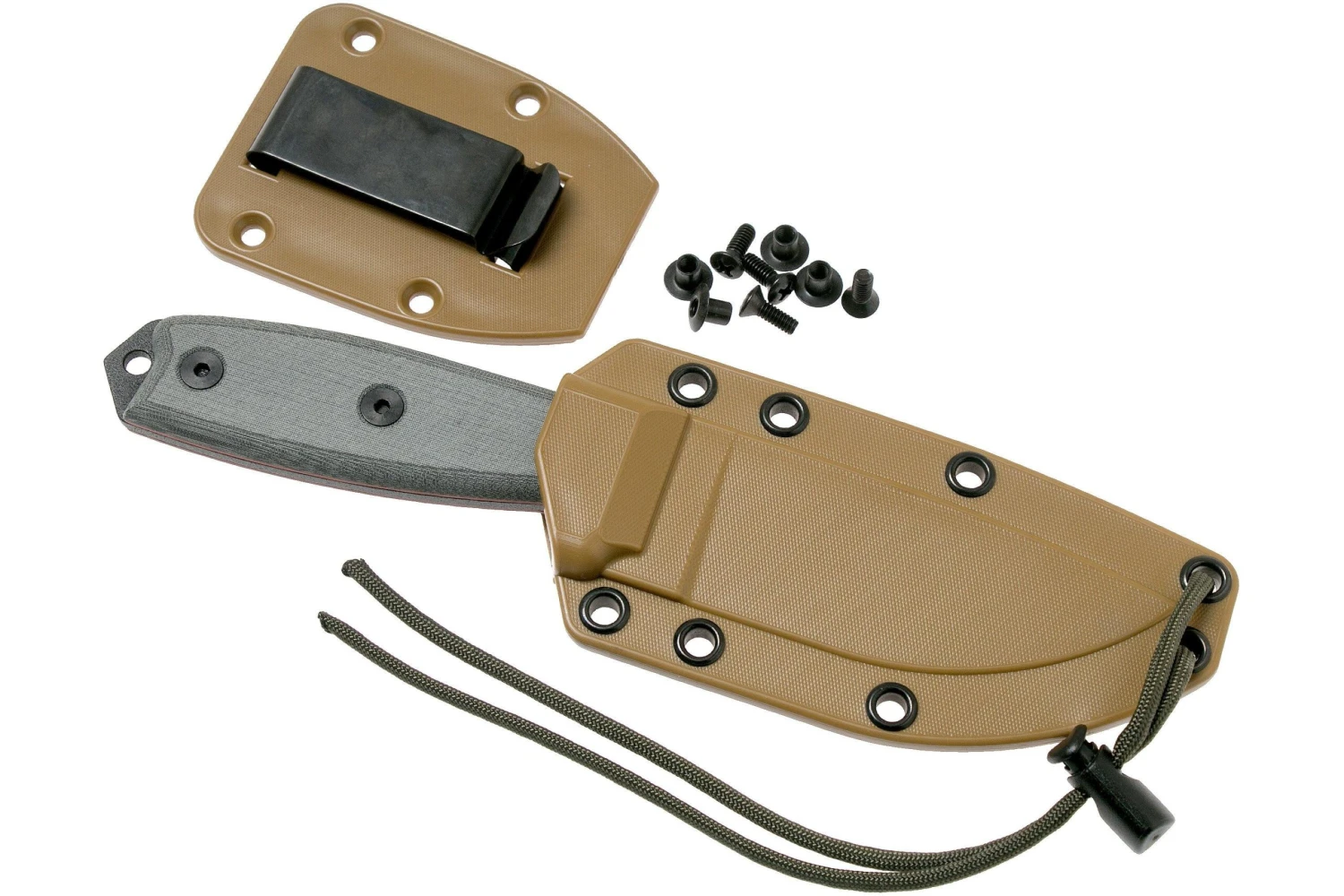 ESEE Model 3 Serrated, Grey Handle 3S Avec étui + Clip 9 ESEE Model 3 Serrated, Grey Handle 3S Avec étui + Clip – Image 7