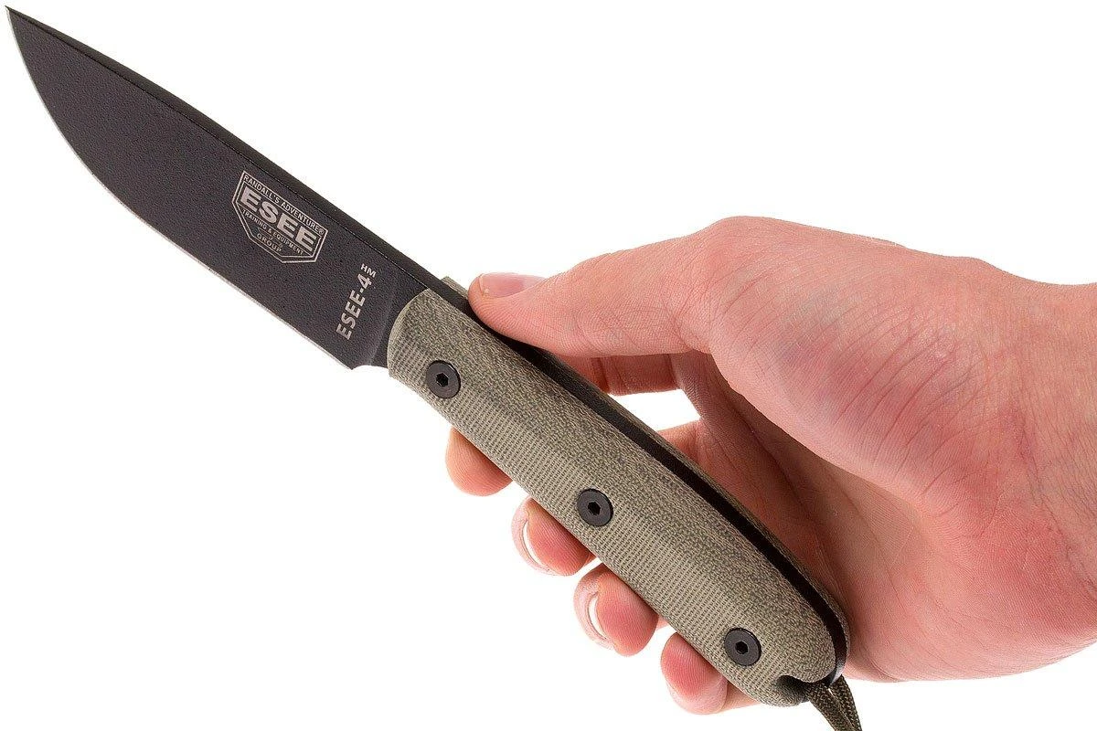 ESEE Model 4HM Couteau Bushcraft Modified Handle, Etui En Cuir 8 ESEE Model 4HM Couteau Bushcraft Modified Handle, Etui En Cuir – Image 6