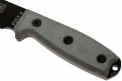 ESEE Model 4 Black Blade, Grey Handle 4P-KO Couteau De Survie Sans étui -Esee Knives EE ESEE 4P KO 03 esee knives model 4 ee esee 4p ko d3
