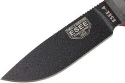 ESEE Model 4 Black Blade, Grey Handle 4P-MB Avec étui Coyote + Clip Et MOLLE-back -Esee Knives EE ESEE 4P MB 03 esee knives ee esee 4p mb 03