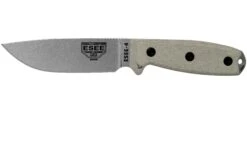 ESEE Model 4 Plain Edge S35VN, Canvas Micarta Handle 4P35V Avec étui + Clip