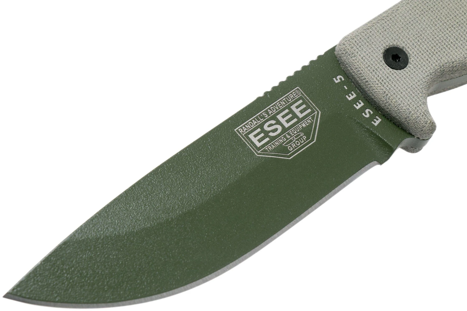 ESEE Model 5 OD Blade, Desert Tan Handle 5P-KO-OD Couteau De Survie Sans étui 5 ESEE Model 5 OD Blade, Desert Tan Handle 5P-KO-OD Couteau De Survie Sans étui – Image 3