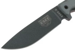 ESEE Model 6 Tactical Gunsmoke, Grey Handle 6P-TG Avec étui Noir + Clip Ceinture -Esee Knives EE ESEE 6P TG 03 esee knives