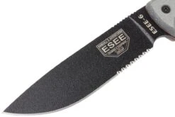 ESEE Model 6 Serrated 6S Couteau De Survie Avec étui Noir + Clip Ceinture -Esee Knives EE ESEE 6S B 03 esee knives ee esee 6s b 03