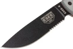 ESEE Model 6 Serrated 6S Couteau De Survie Avec étui Brun + Clip Ceinture -Esee Knives EE ESEE 6S 03 esee knives ee esee 6s 03