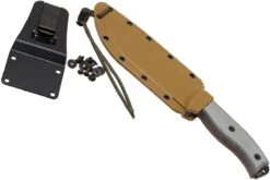 ESEE Model 6 Serrated 6S Couteau De Survie Avec étui Brun + Clip Ceinture -Esee Knives EE ESEE 6S 07 esee knives ee esee 6s 07