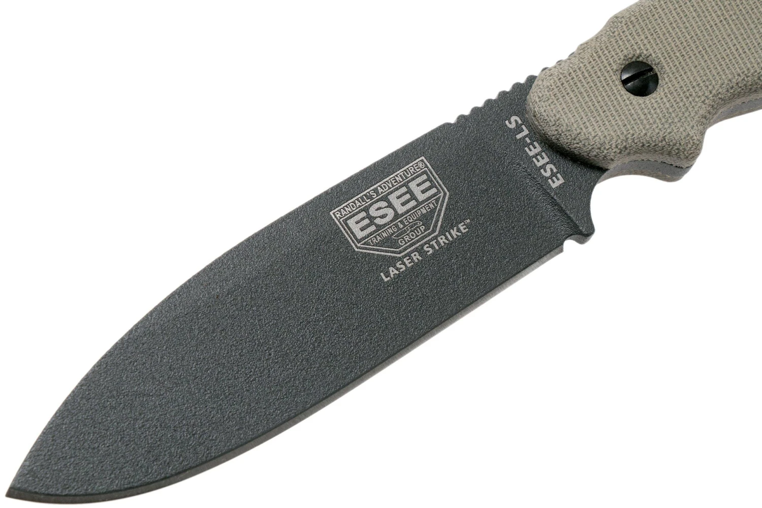 ESEE Laser Strike Tactical Gunsmoke LS-PTG Couteau De Survie Avec étui Kydex + Clip Ceinture 5 ESEE Laser Strike Tactical Gunsmoke LS-PTG Couteau De Survie Avec étui Kydex + Clip Ceinture – Image 3