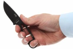 ESEE Izula Black IZULA-B Couteau De Cou Avec étui Noir + Clip Ceinture -Esee Knives EE IZULA B 06 esee knives izula black ee izula b d4
