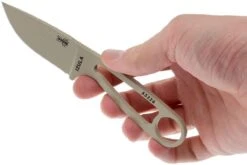 ESEE Izula Desert Tan IZULA-DT Couteau De Cou Avec étui Et Noir + Clip Ceinture -Esee Knives EE IZULA DT 03 esee knives ee izula dt 03