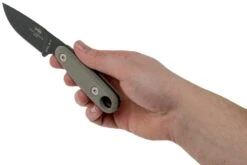 ESEE Izula II Tactical Gunsmoke IZULA-II-TG Couteau De Cou Avec étui Noir + Clip Ceinture -Esee Knives EE IZULA2 TG 06 esee knives