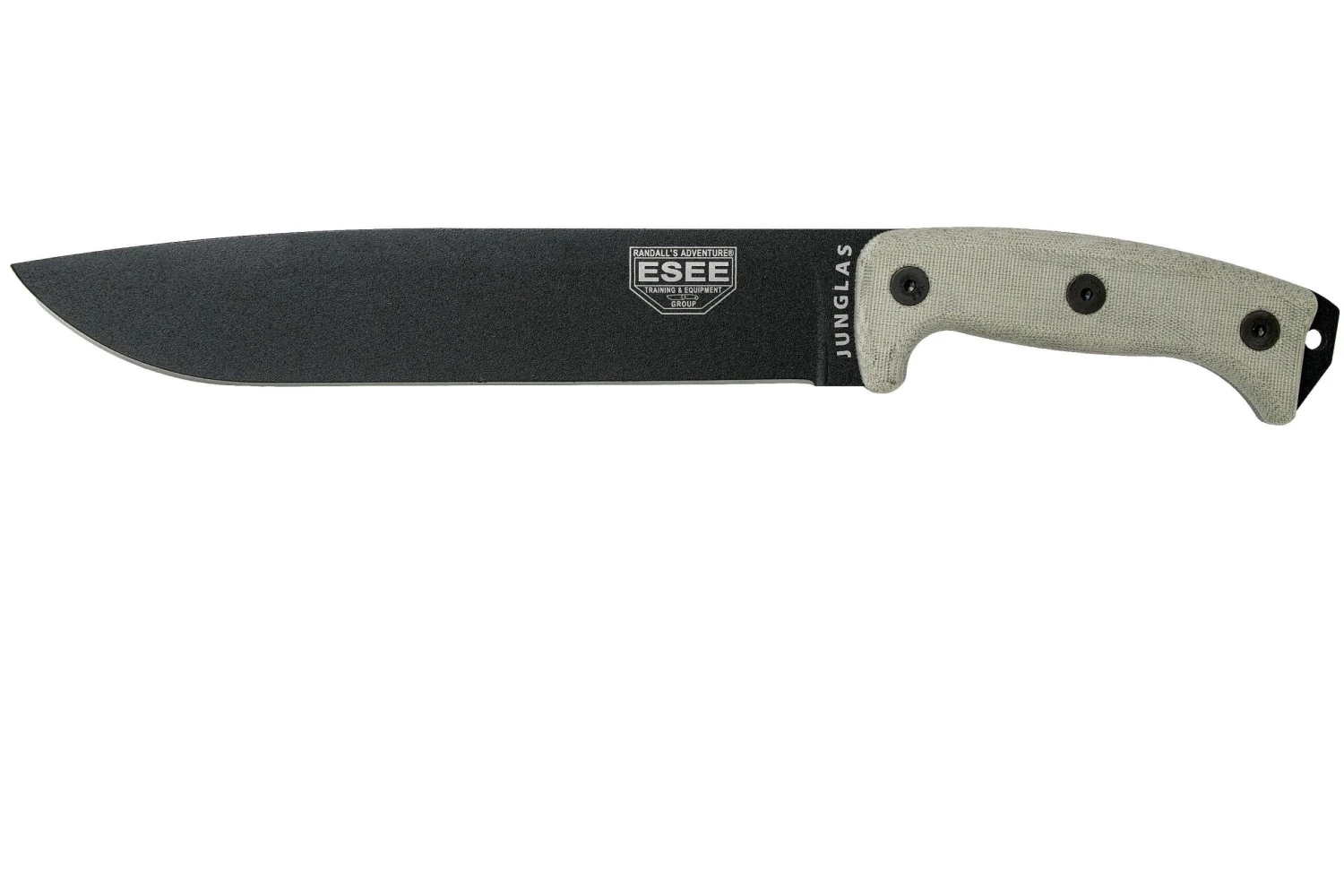 ESEE Junglas Black, JUNGLAS-KO Couteau De Survie Sans étui 3 ESEE Junglas Black, JUNGLAS-KO Couteau De Survie Sans étui