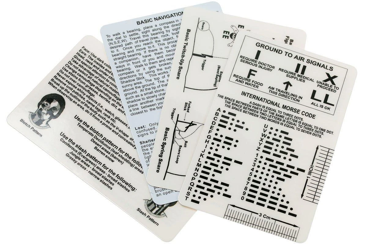 ESEE Survival Card Set For Survival And E&E, SURV-CARD 3 ESEE Survival Card Set For Survival And E&E, SURV-CARD