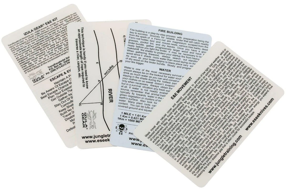 ESEE Survival Card Set For Survival And E&E, SURV-CARD 4 ESEE Survival Card Set For Survival And E&E, SURV-CARD – Image 2