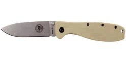 ESEE Knives Zancudo D2 Desert Tan-Stonewashed, BRKR2DT Couteau De Poche