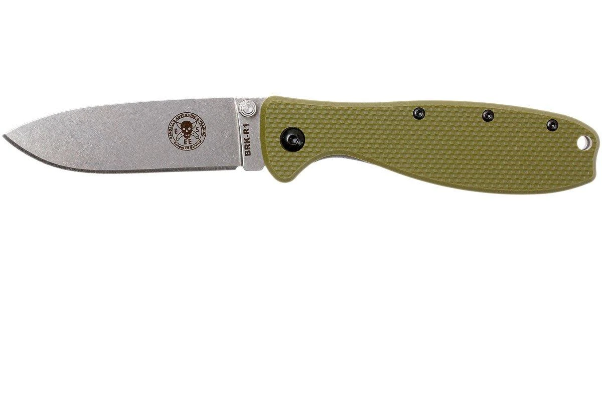 ESEE Knives Zancudo D2 OD-Green-Stonewashed, BRKR2OD Couteau De Poche 3 ESEE Knives Zancudo D2 OD-Green-Stonewashed, BRKR2OD Couteau De Poche
