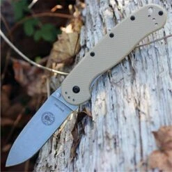Couteau Esee Avispa Desert Tan Lame Acier D2 Manche FRN Framelock BRK1302DT - Free Shipping