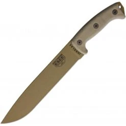 Couteau Lame Lisse Terre Sombre Junglas Esee