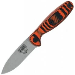 Couteau Lame Lisse Acier S35VN Manche Noir Et Orange Xancudo ESEE