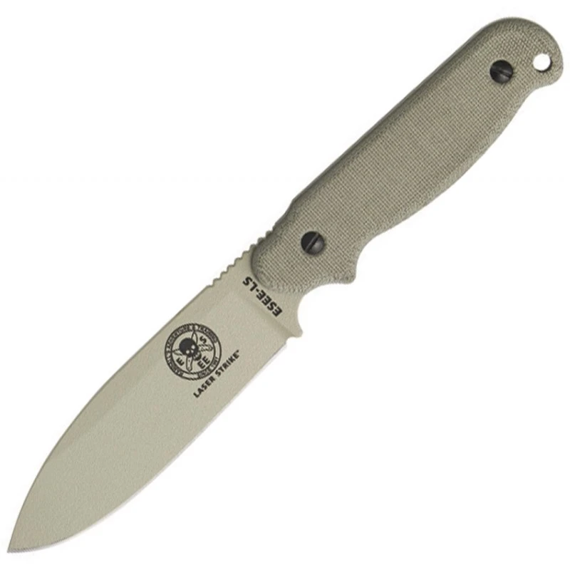 Couteau Lame Lisse Desert Tan Laser Strike Esee 3 Couteau Lame Lisse Desert Tan Laser Strike Esee