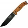 Couteau Lame Lisse Noir Manche Naturel Model 6 Esee -Esee Knives couteau lame lisse noir manche naturel model 6 esee