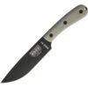 Couteau Lame Lisse Noir Manche Vert Model 6 Esee -Esee Knives couteau lame lisse noir manche vert model 6 esee