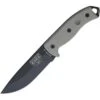Couteau Lame Lisse Noir Manche Vert OD Model 5 Esee -Esee Knives couteau lame lisse noir manche vert od model 5 esee