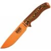Couteau Lame Lisse Orange Manche 3D Noir Et Orange Model 6 Esee -Esee Knives couteau lame lisse orange manche 3d noir et orange model 6 esee
