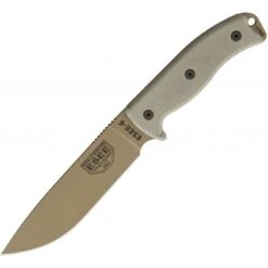 Couteau Lame Lisse Tactical Terre Foncée Model 6 Esee