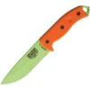 Couteau Lame Lisse Verte Manche Orange Model 5 Esee -Esee Knives couteau lame lisse vert poignee orange model 5 esee