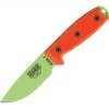 Couteau Lame Lisse Vert Venin Manche Orange Model 3 Esee -Esee Knives couteau lame lisse vert venin manche orange model 3 esee