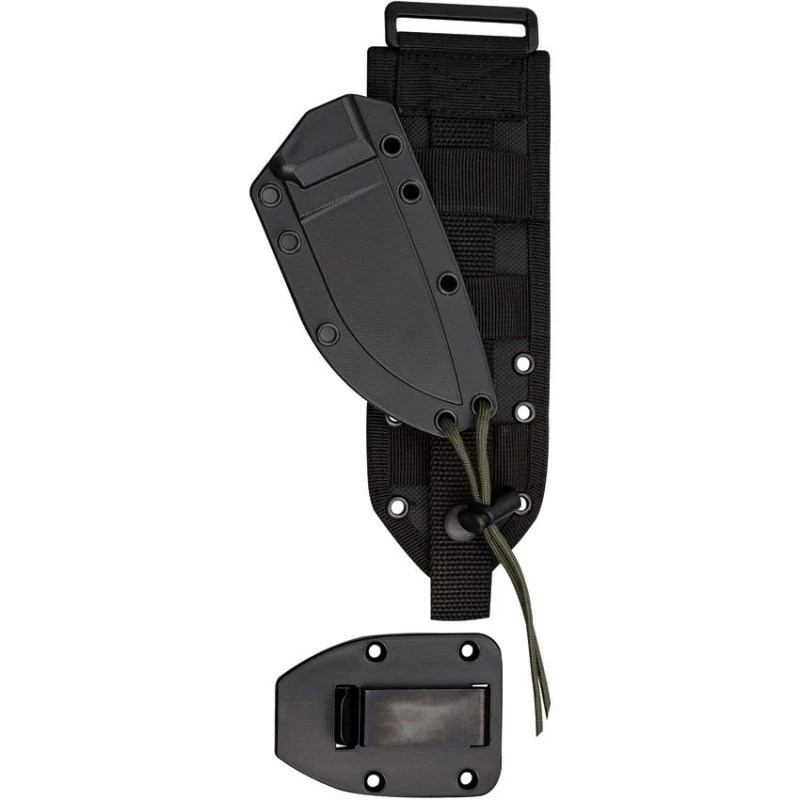 Couteau Lame Semi Dentelée Noir Manche Vert Model 3MIL Esee Etui MOLLE 4 Couteau Lame Semi Dentelée Noir Manche Vert Model 3MIL Esee Etui MOLLE – Image 2