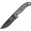 Couteau Lame Semi-dentelée Noir Manche Vert OD Model 5 Esee 2 Couteau Lame Semi-dentelée Noir Manche Vert OD Model 5 Esee -Esee Knives couteau lame semi dentelee noir manche vert od model 5 esee