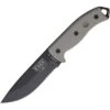 Couteau Lame Semi Dentelée Noire Poignée Verte Model 5 Esee -Esee Knives couteau lame semi dentelee noire poignee verte model 5 esee
