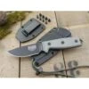 Couteau ESEE Model 3 Lame Carbone 1095 Serr Manche Micarta Etui Kydex USA ES3SB - Free Shipping